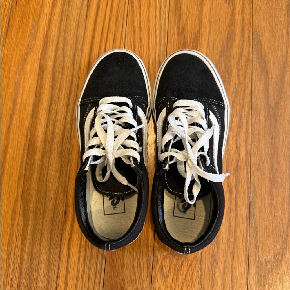 Black and White Vans Sneakers